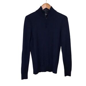 Express Merino Wool Blend Men’s Navy 1/4 Zip Sweater S